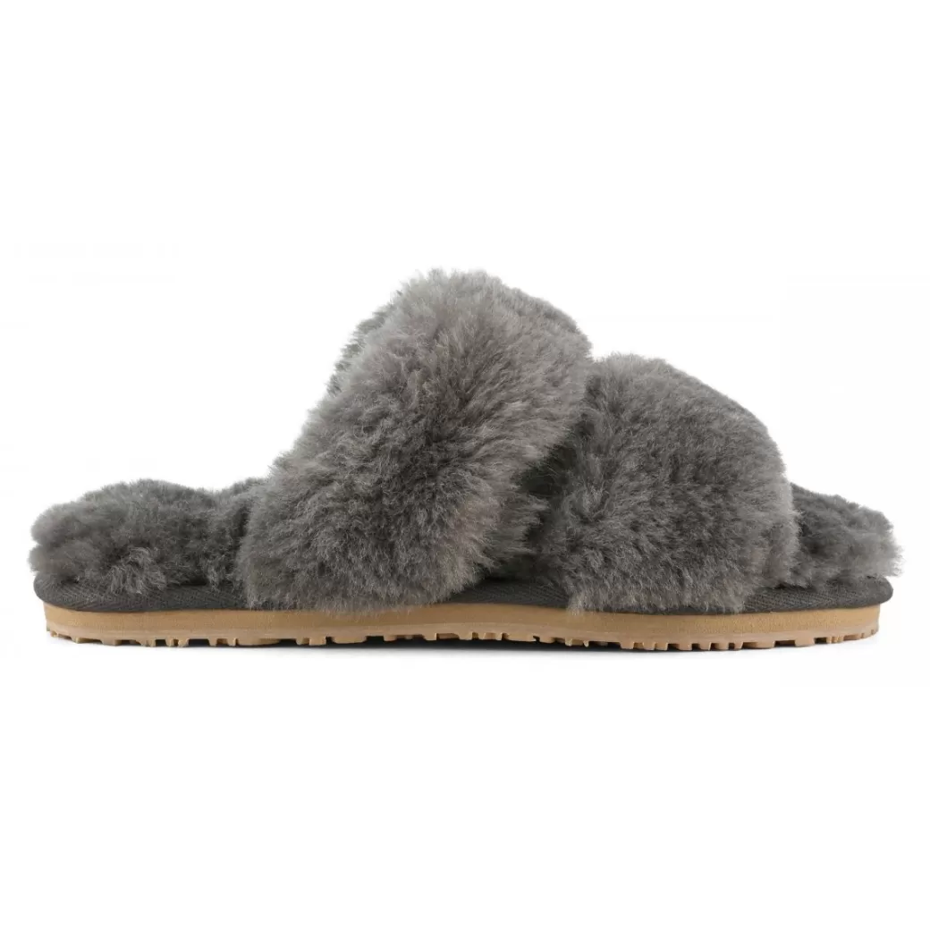 Slippers^Mou 2 Stripes Sheepskin Fur Slipper