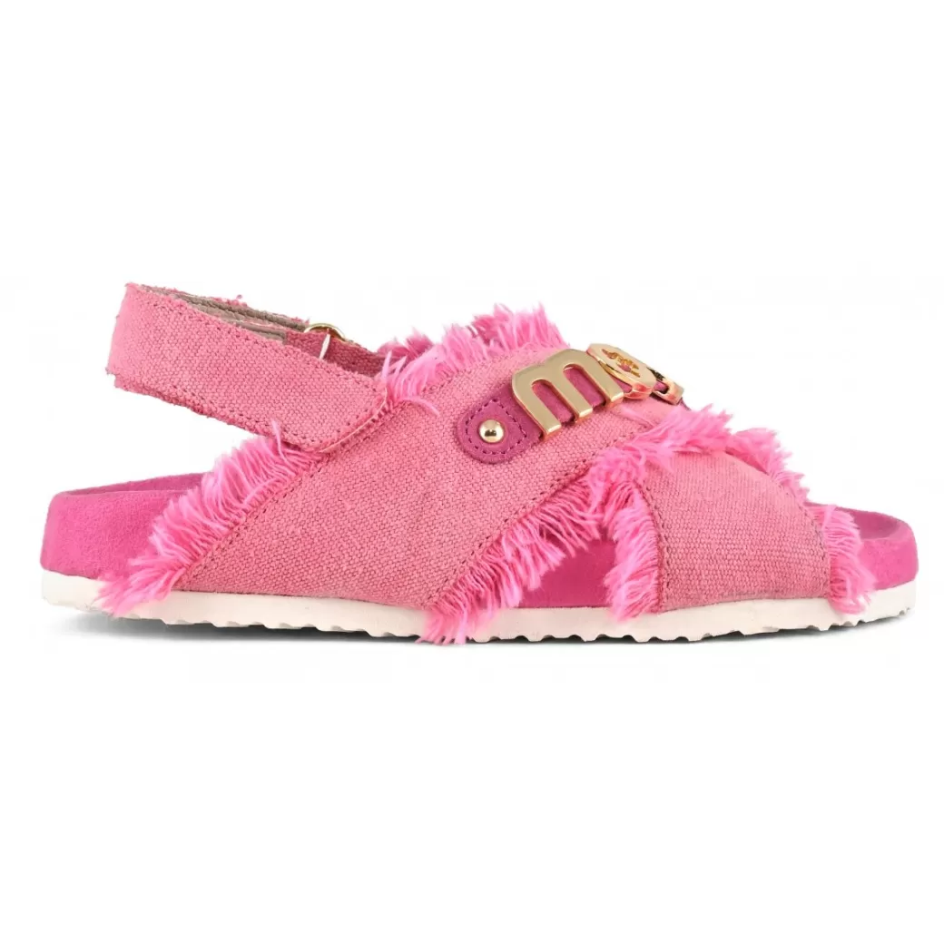 Sandali^Mou Bio Sandal Kid Recycled Canvas recycled canvas fuxia