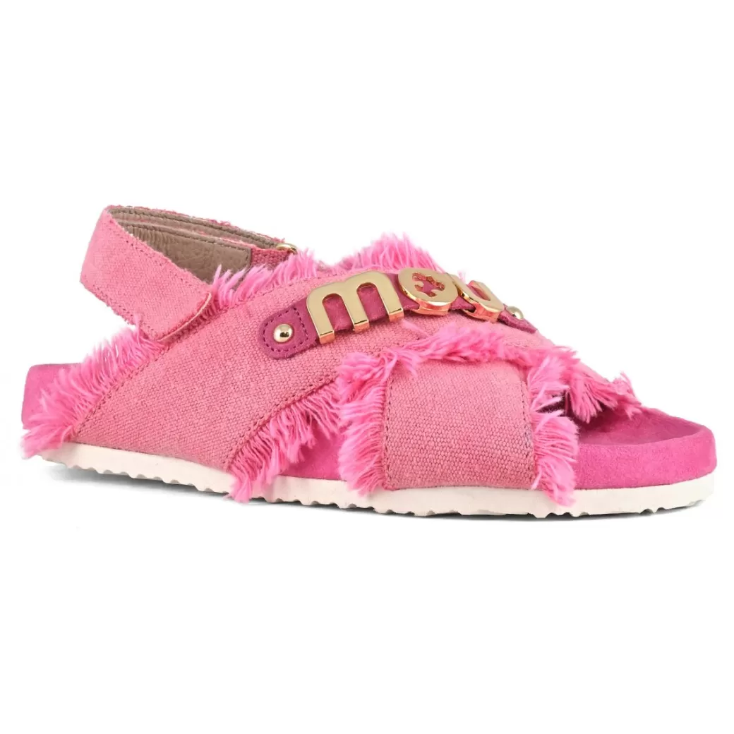 Sandali^Mou Bio Sandal Kid Recycled Canvas recycled canvas fuxia