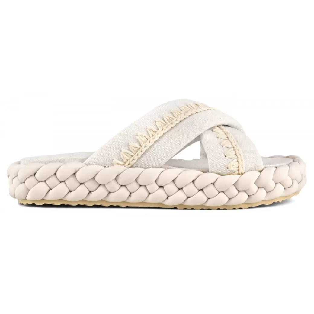 Sandali^Mou Braid Sandal Striped Fabric