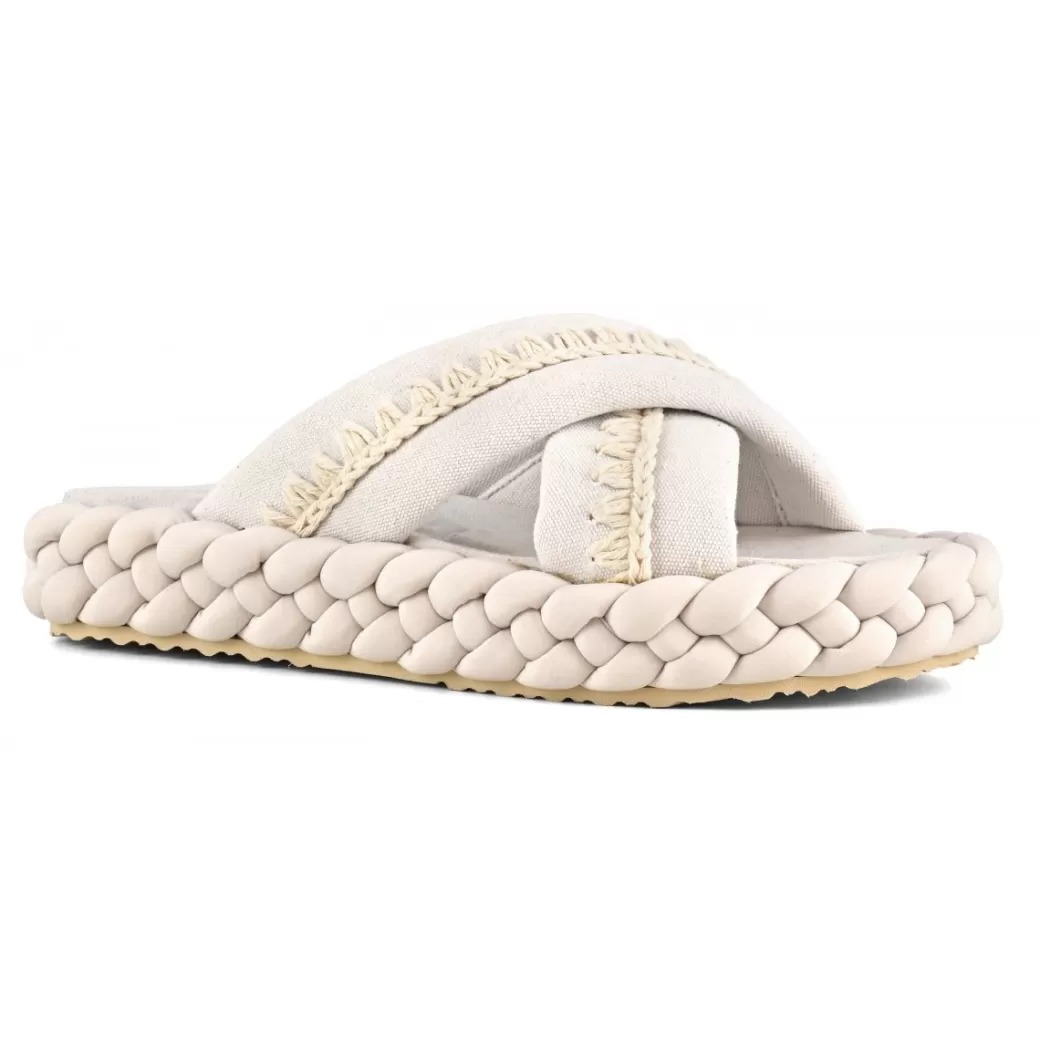 Sandali^Mou Braid Sandal Striped Fabric