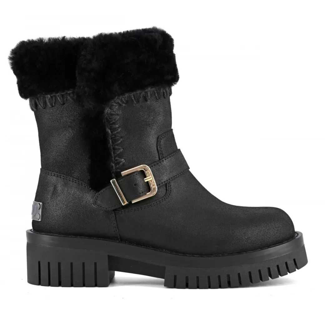 Stivaletti^Mou Combat Eskimo Boot Shearling Collar