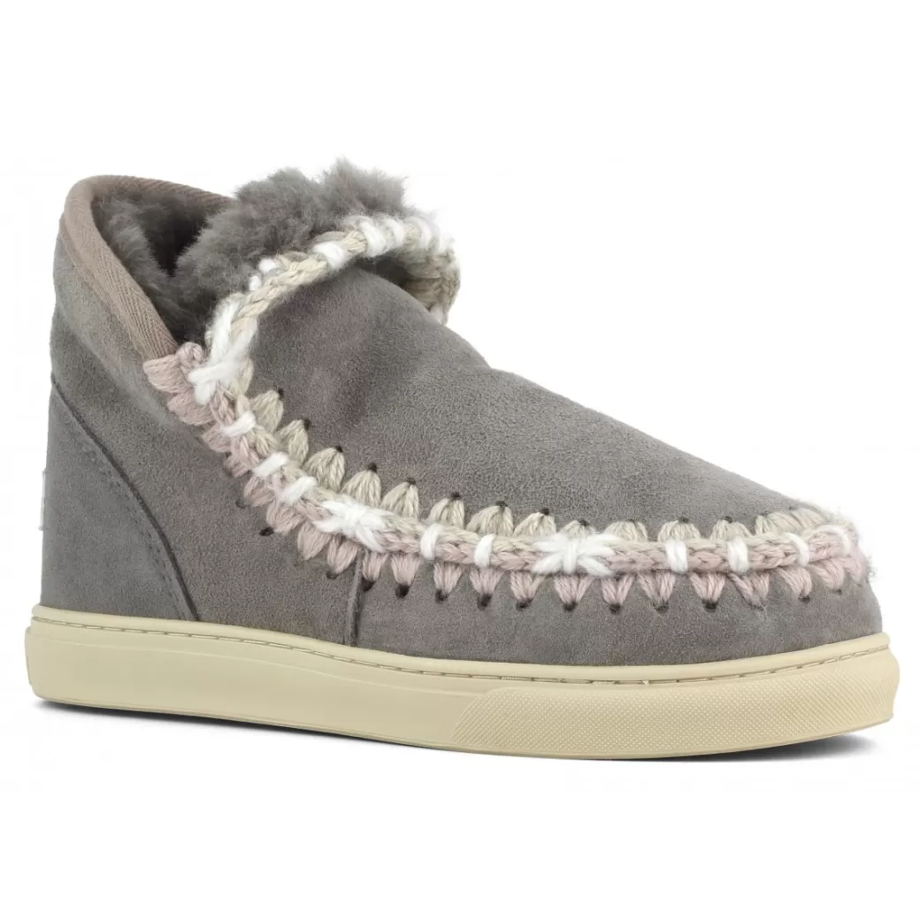 Sneakers^Mou Eskimo Sneaker Overstiching new grey