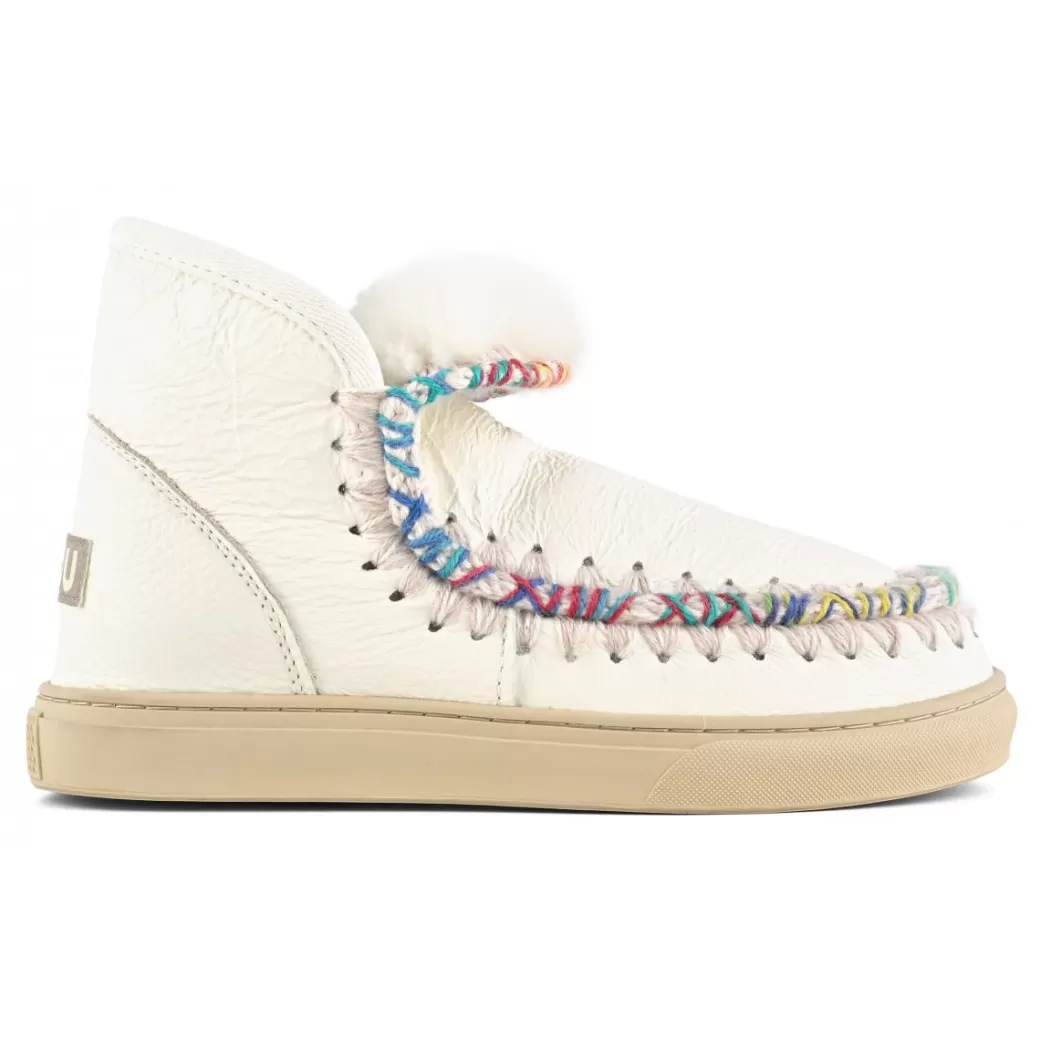 Sneakers^Mou Eskimo Sneaker Overstitching waxi white