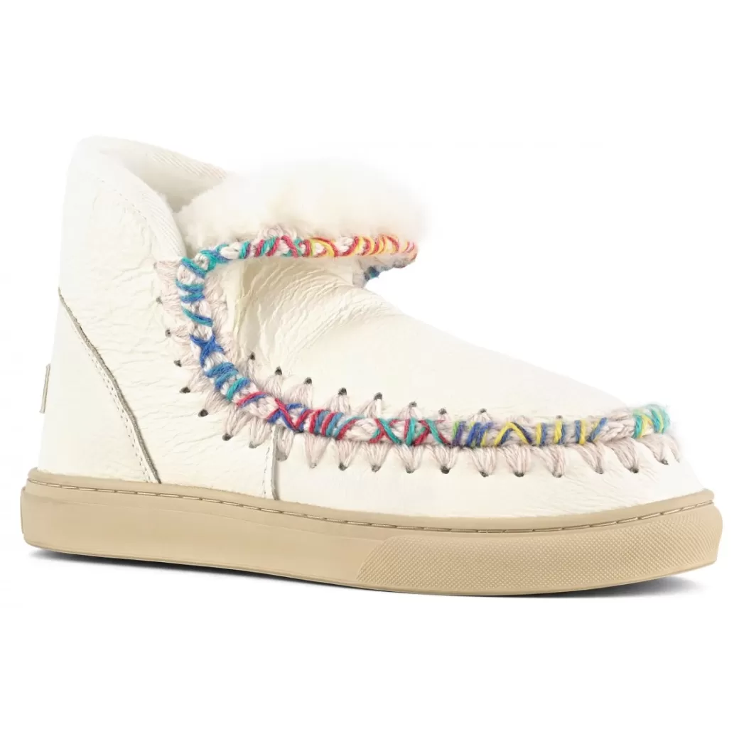 Sneakers^Mou Eskimo Sneaker Overstitching waxi white