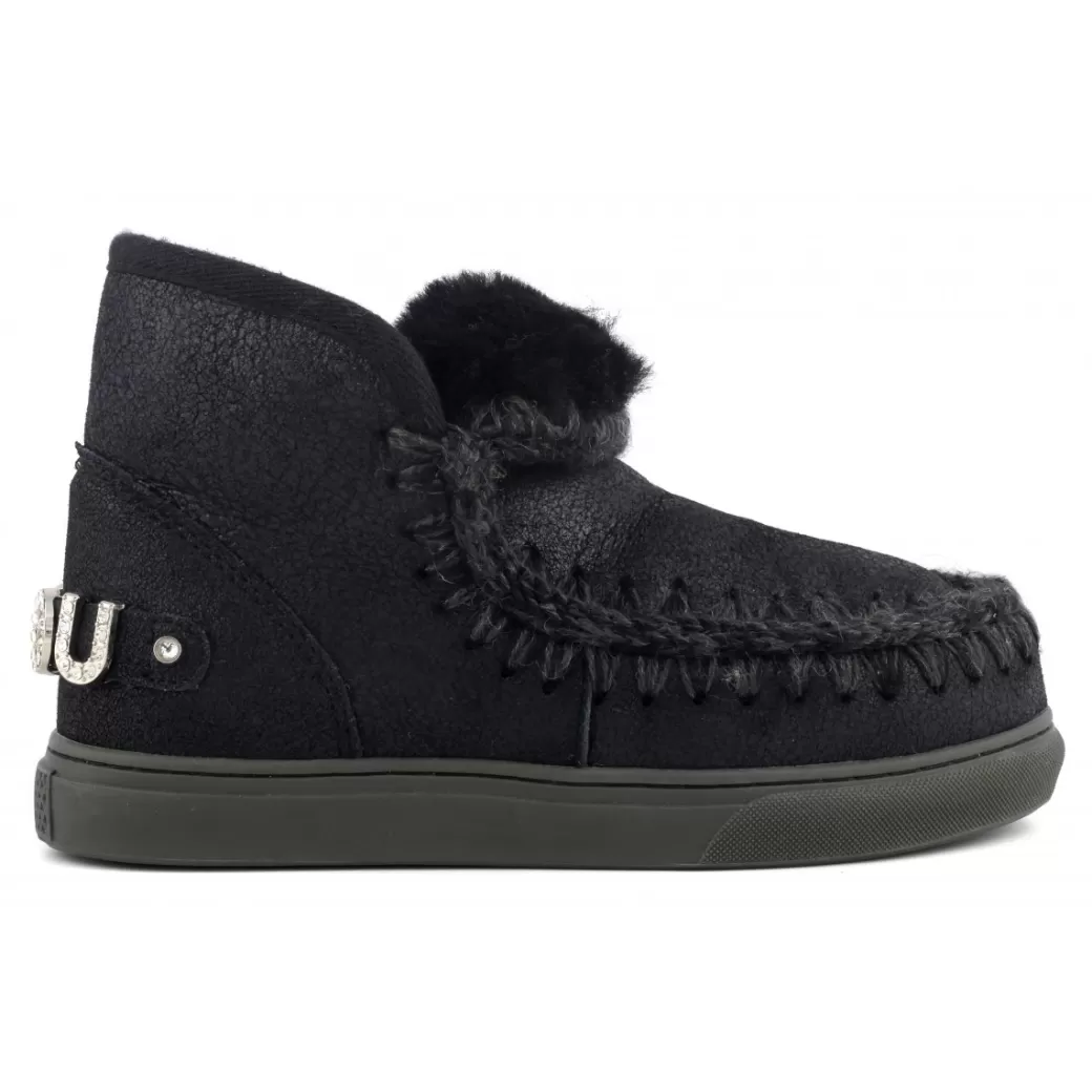 Sneakers^Mou Eskimo Sneaker With Rhinestones Logo Big Letter