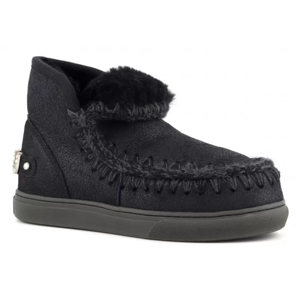 Sneakers^Mou Eskimo Sneaker With Rhinestones Logo Big Letter