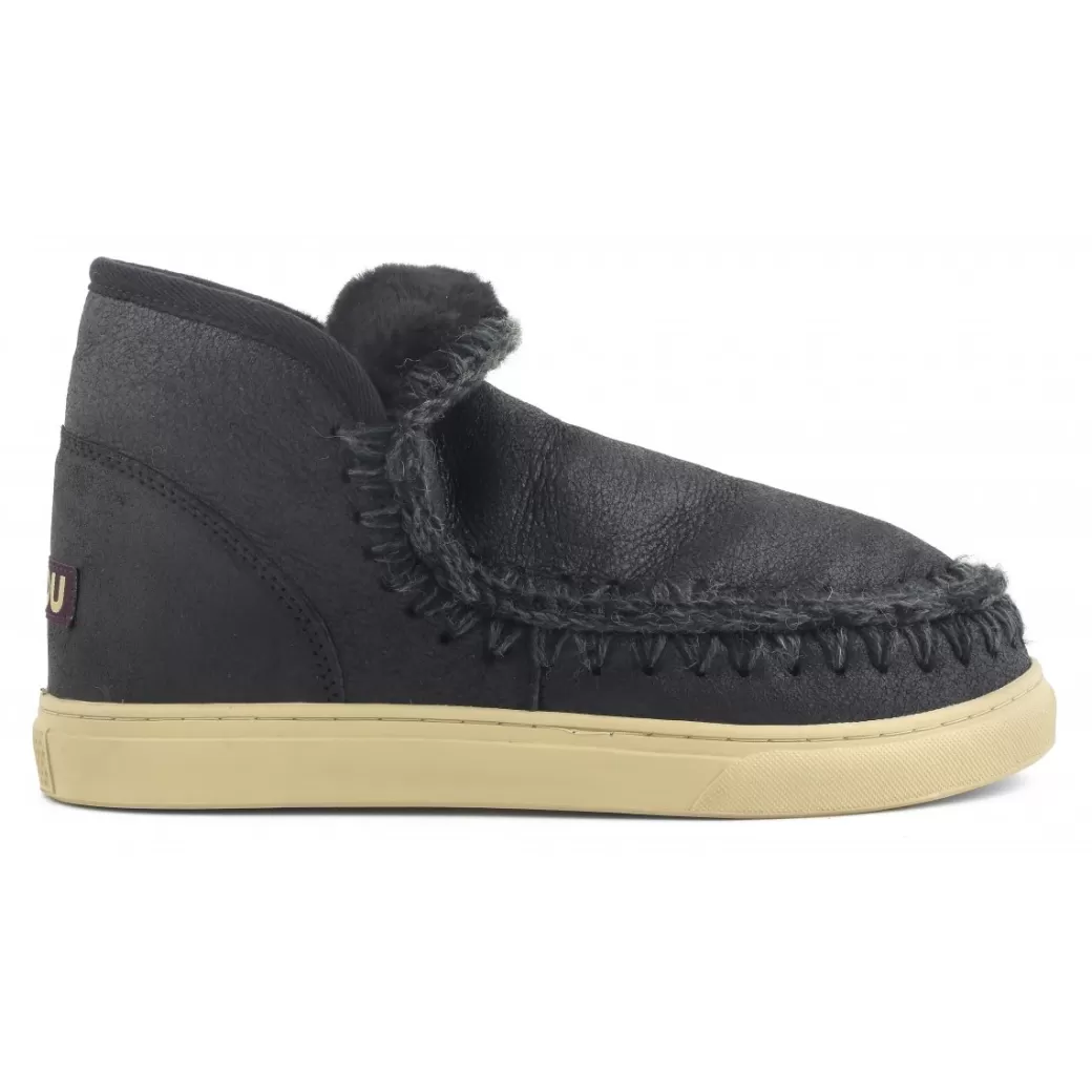 Sneakers^Mou Eskimo Sneaker's Men cracked black