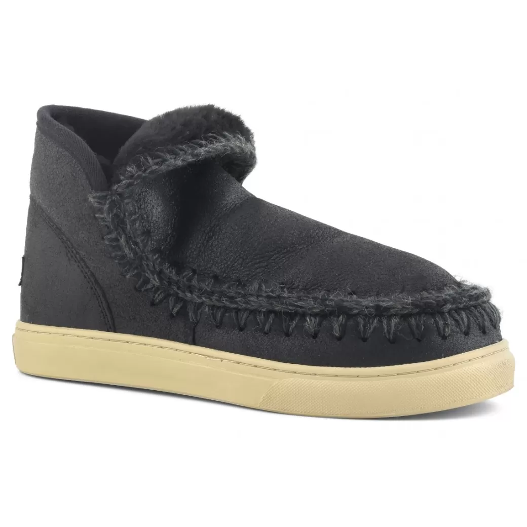 Sneakers^Mou Eskimo Sneaker's Men cracked black