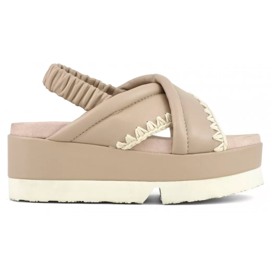 Sandali^Mou Japanese Platform Criss-cross Upper