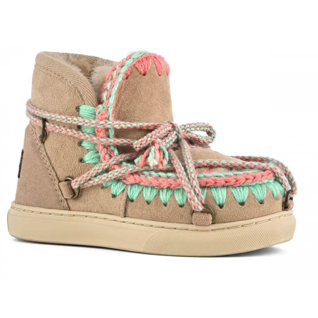 Sneakers^Mou Kids Sneaker Scoubudoo Lace camel