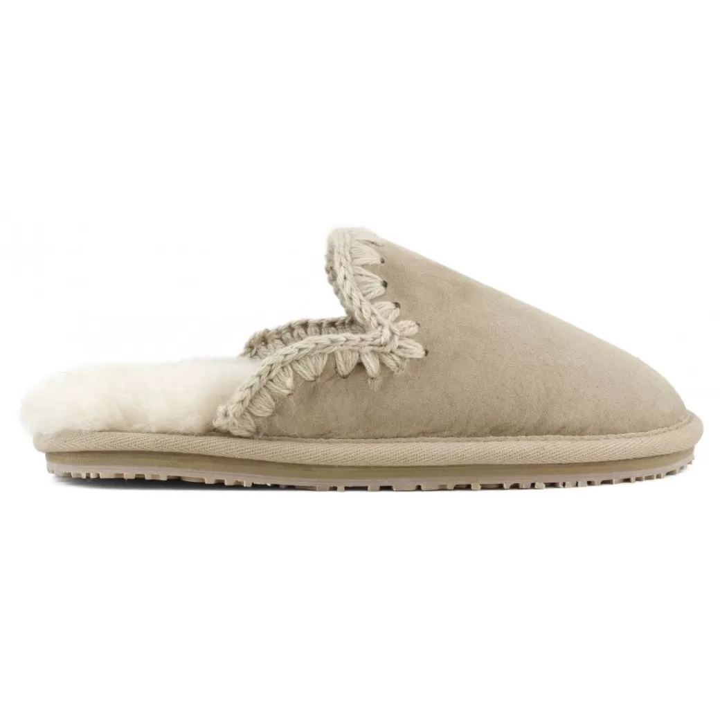 Slippers^Mou Suede Slipper Eskimo Stitch