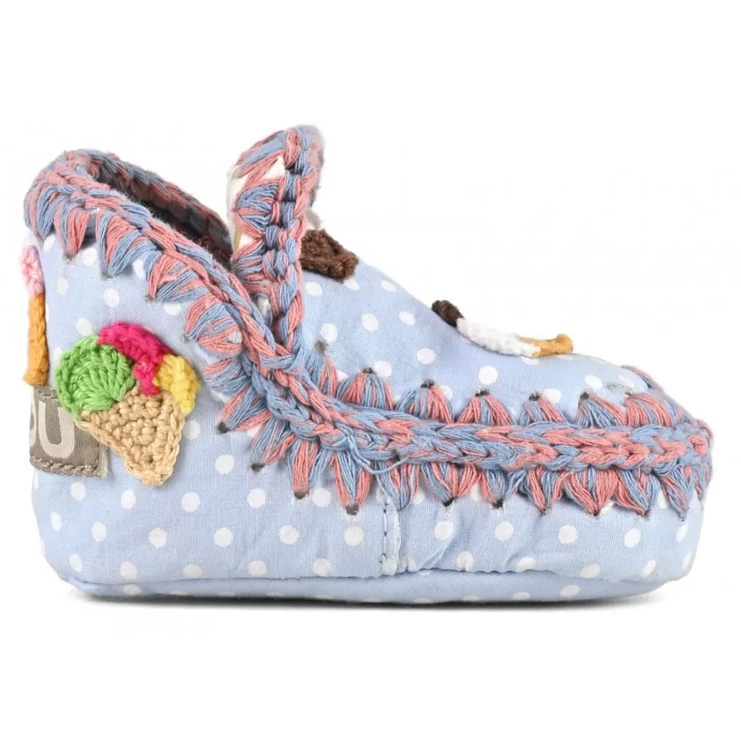 Sneakers^Mou Summer Eskimo Infant Crochet Ice Creams light blue