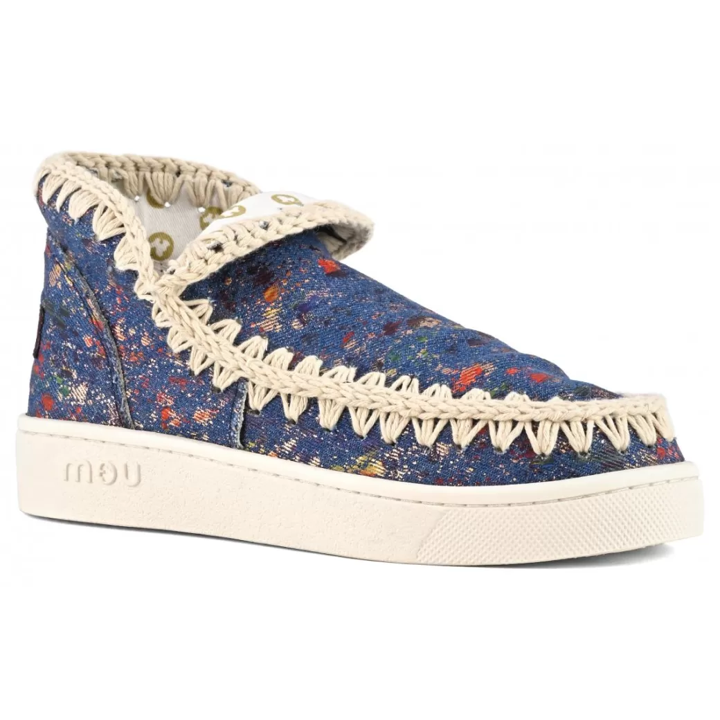 Sneakers^Mou Summer Eskimo Sneaker Metallic Denim